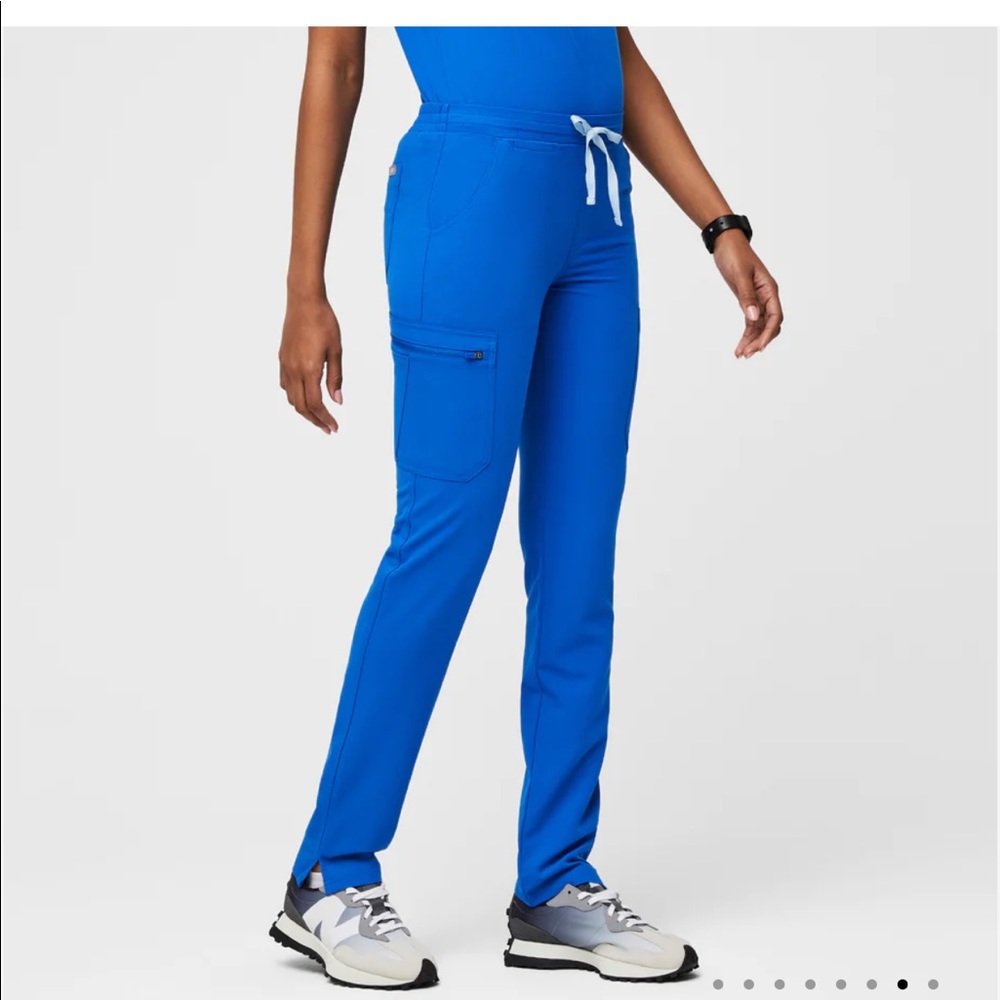 Figs Royal Blue Yola Skinny Scrub Pants XXS